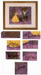 Disney Limited Edition Sericel of Reflection of Love From Beauty and the Beast -- Signed by Seven of the Animators & Directors on the 1991 Academy Award Winning Film